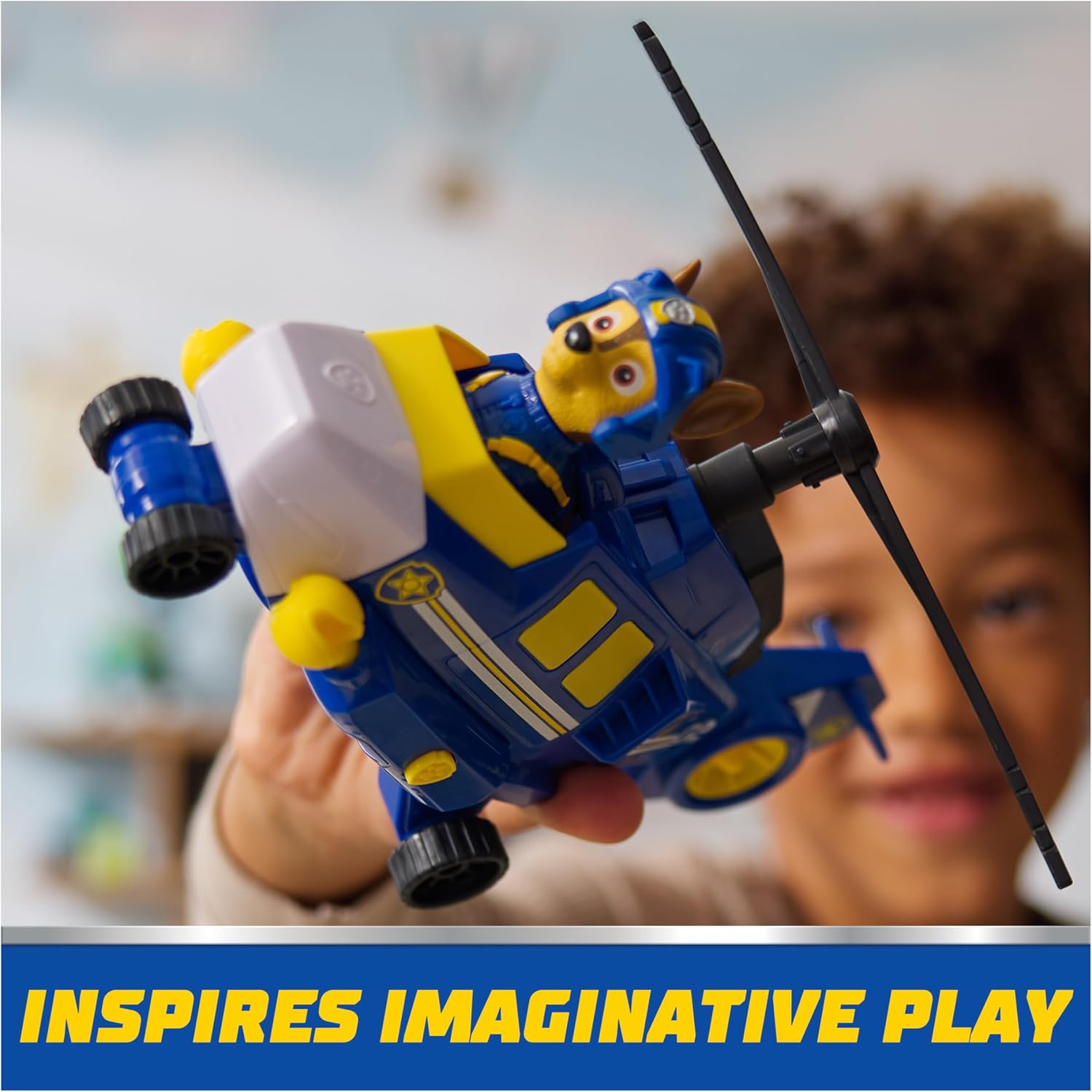 Paw Patrol: Air Rescue Chase Action Figure & Hero Helicopter Toy with Projectile Launcher & 2 Projectiles, Kids Toys for Boys & Girls Ages 3+ 24hrsmart